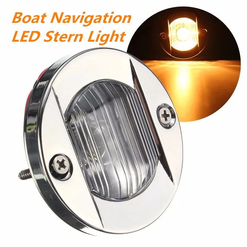 Новый DC 12 В морской транец для лодки светодиодный кормовой фонарь Круглый из