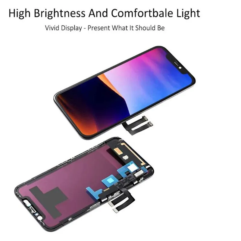 100 aaa quality lcd display for i phone xsmax oled touch screen digitizer assembly for i phone xr xs 11 xs max oled screen free global shipping