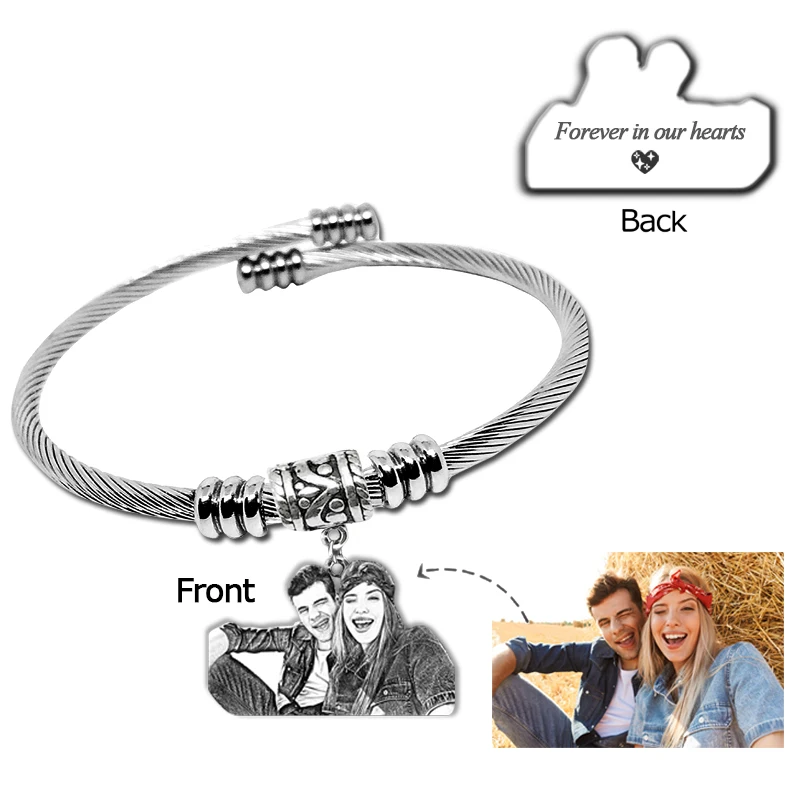 Браслеты женские и мужские из серебра 925 пробы с гравировкой имени | Украшения