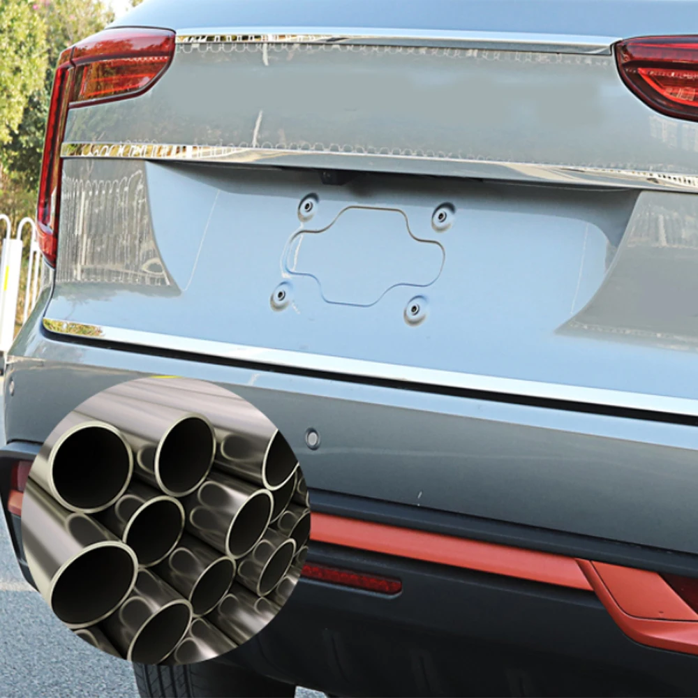 

CarMango for Haval Jolion 2020-2021 Auto Car Accessories Trunk Door Tail Gate Stainless Rear Trim Pad Cover Frame Sticker Chrome