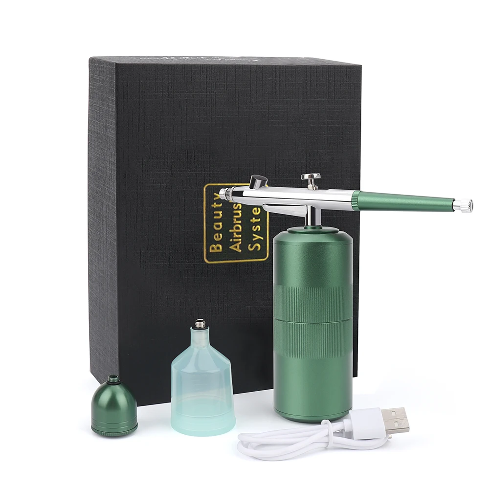 

Facial Airbrush Sprayer Water Oxygen Injection Facial Machine Skin Moisturize Rejuvenatiion Air Brush Compressor Beauty Apparatu