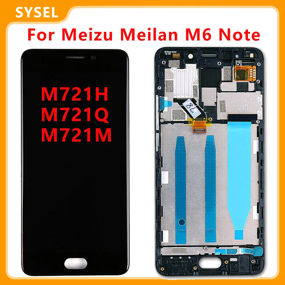 ЖК дисплей с дигитайзером для Meizu Meilan M6 Note сенсорная панель стеклянный датчик в