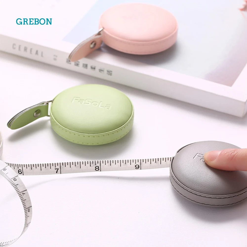 

1pc Body Measuring Ruler Sewing Tailor Tape Measure Mini Soft Flat Ruler Centimeter Meter Portable Retractable Miter 150cm/60"