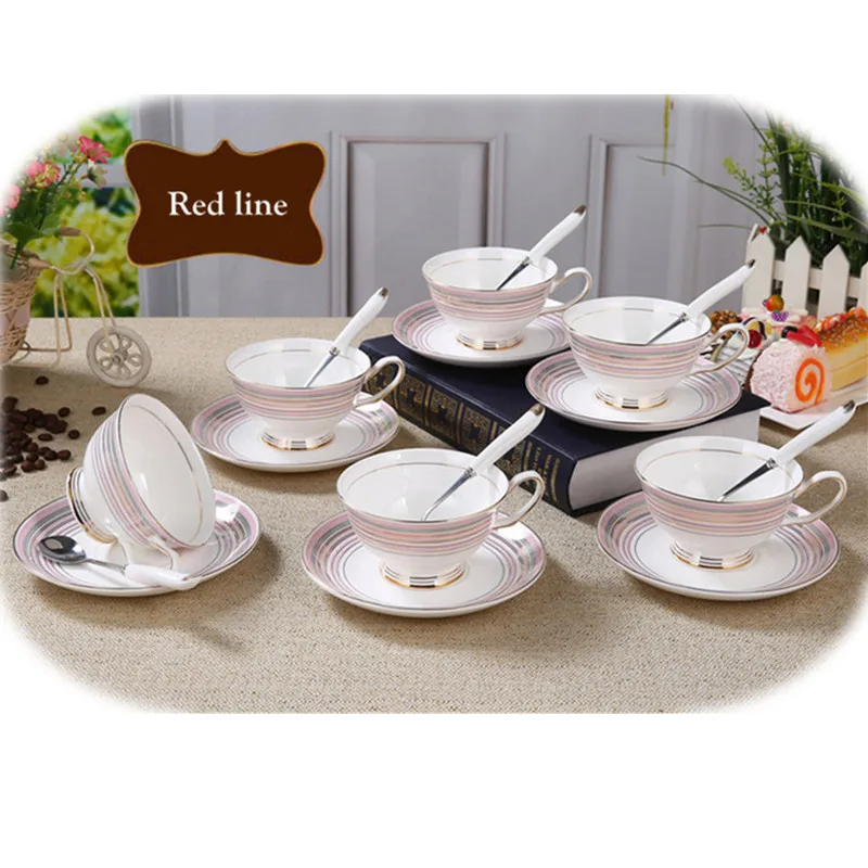 1 set KAWAYE Royal Luxury Bone China Coffee Cup Premium Ceramic Floral Pattern Porcelain Teacup Set Gift 7ZOP06 | Дом и сад