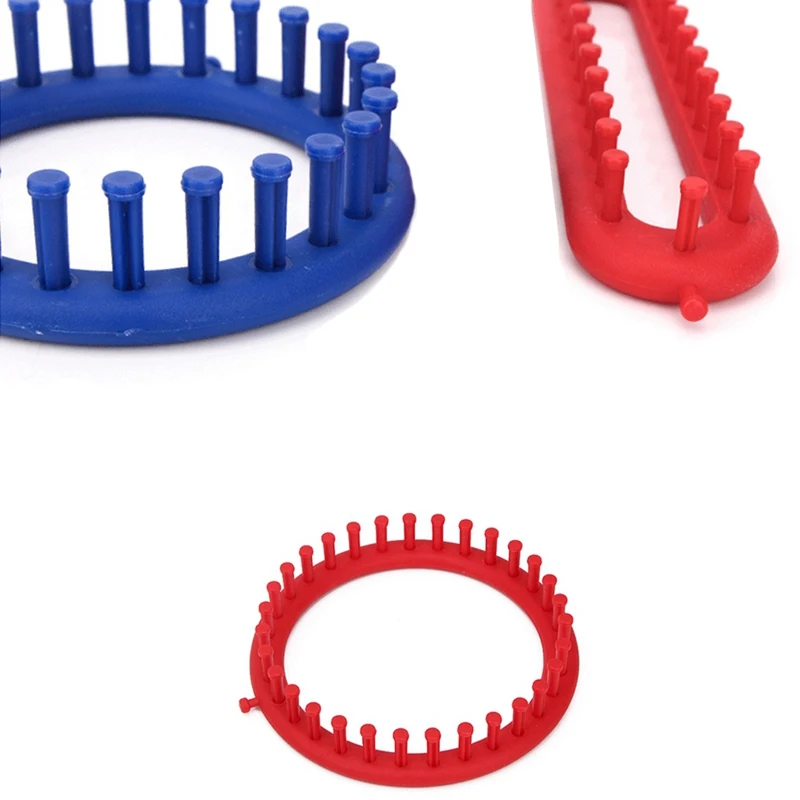 Круглый прямой шарф шапка носки перчатки пластиковая вязальная машина вязание