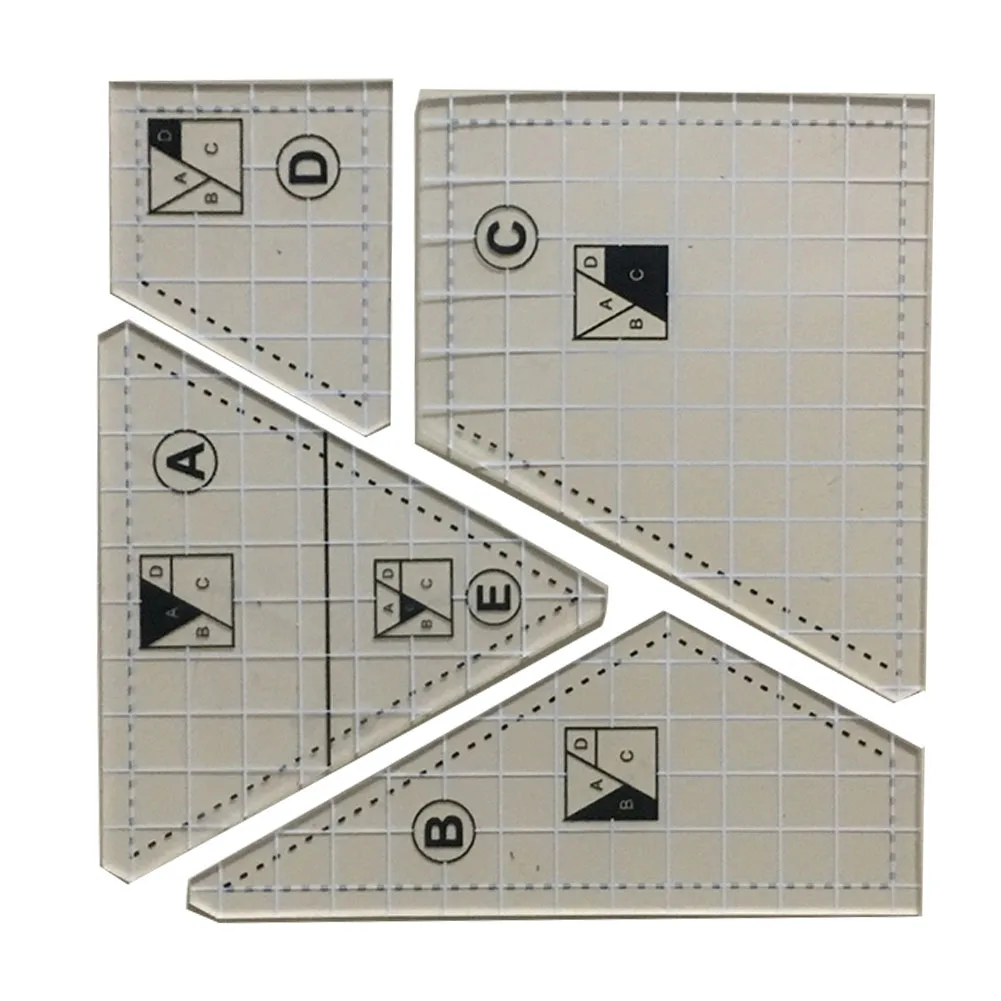 

Акриловая линейка для шитья, квадратный инструмент для резки портной ткани, для квилтинга, Бытовые аксессуары для рукоделия, товары для рез...