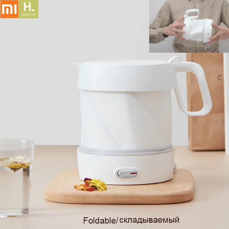 

Складной электрический чайник XIAOMI HL, ручной чайник с подогревом, защита от автоматического отключения питания, проводной портативный чайни...