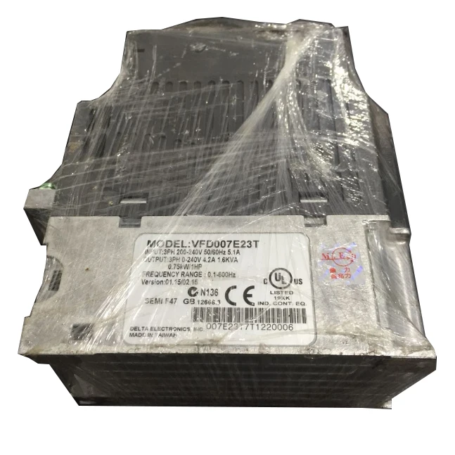 Новый VFD007E23T VFD E инвертор двигатель переменного тока трехфазный 220V 750W 1HP 4.2A 600