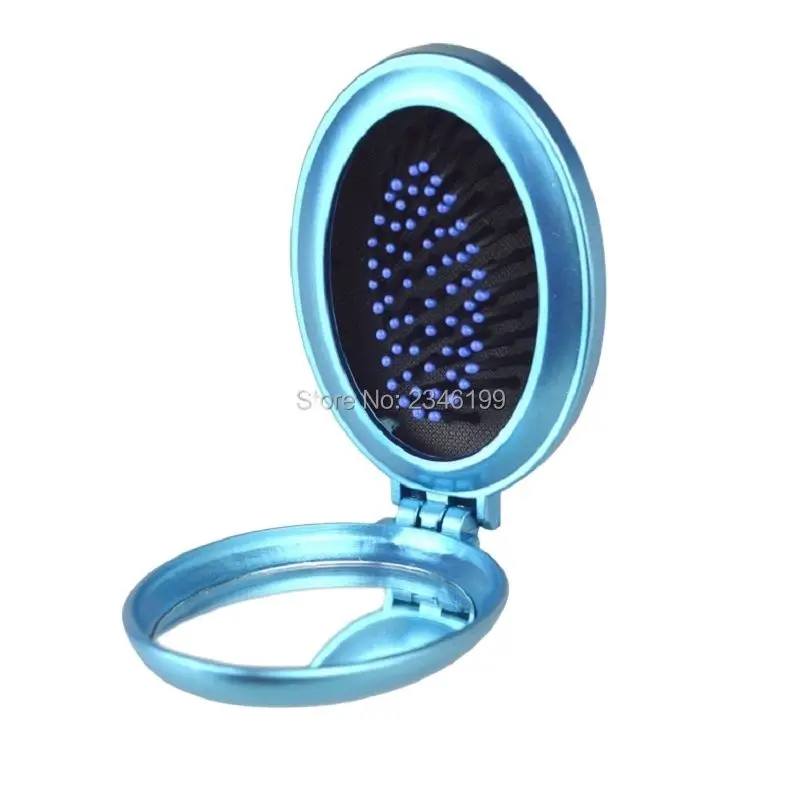 Милая Расческа с подушкой безопасности складная Массажная портативная овальная