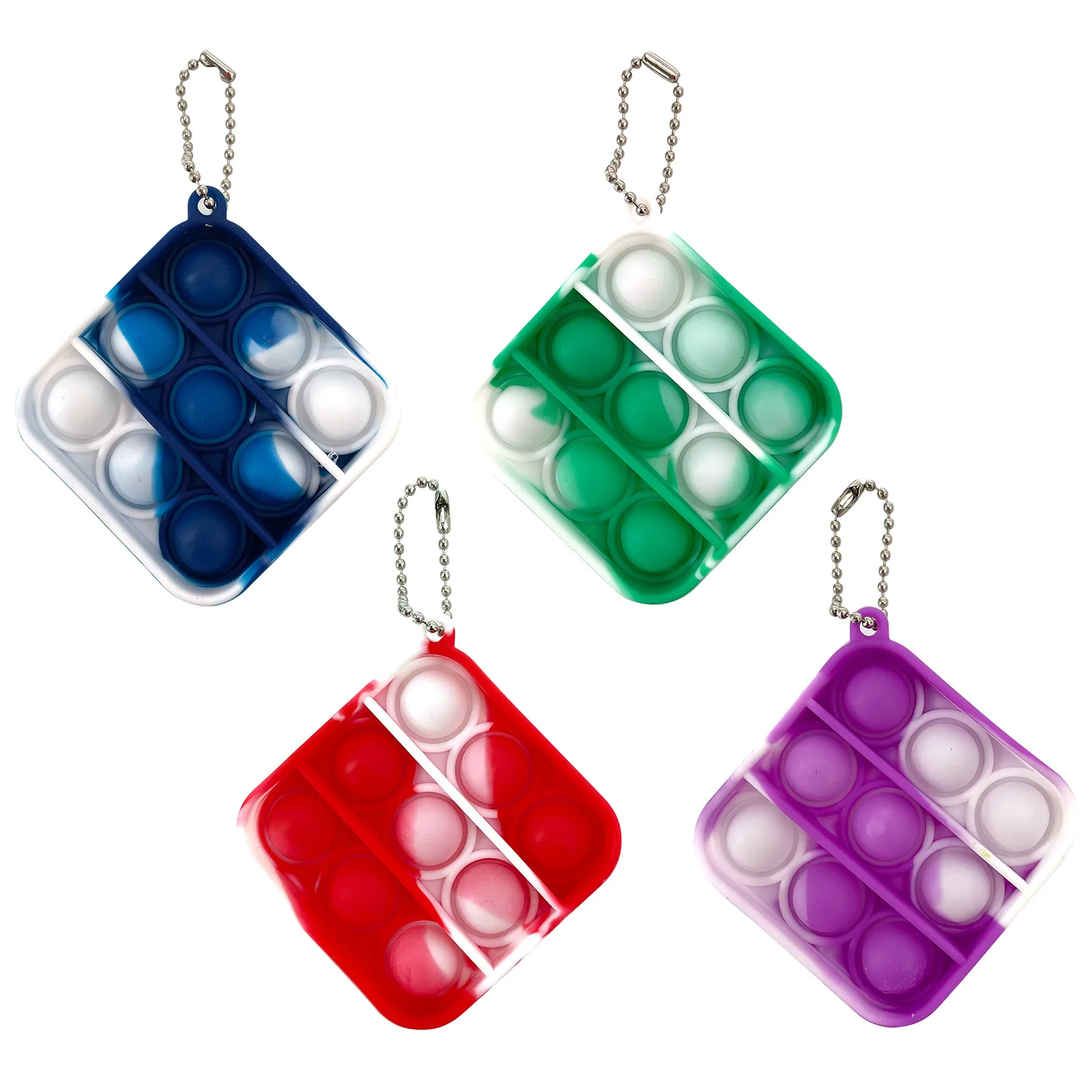 

Пузырьковый брелок для ключей, силиконовая нажимная игрушка, сенсорная тревога, аутизм, игрушка для детей для снятия стресса у взрослых