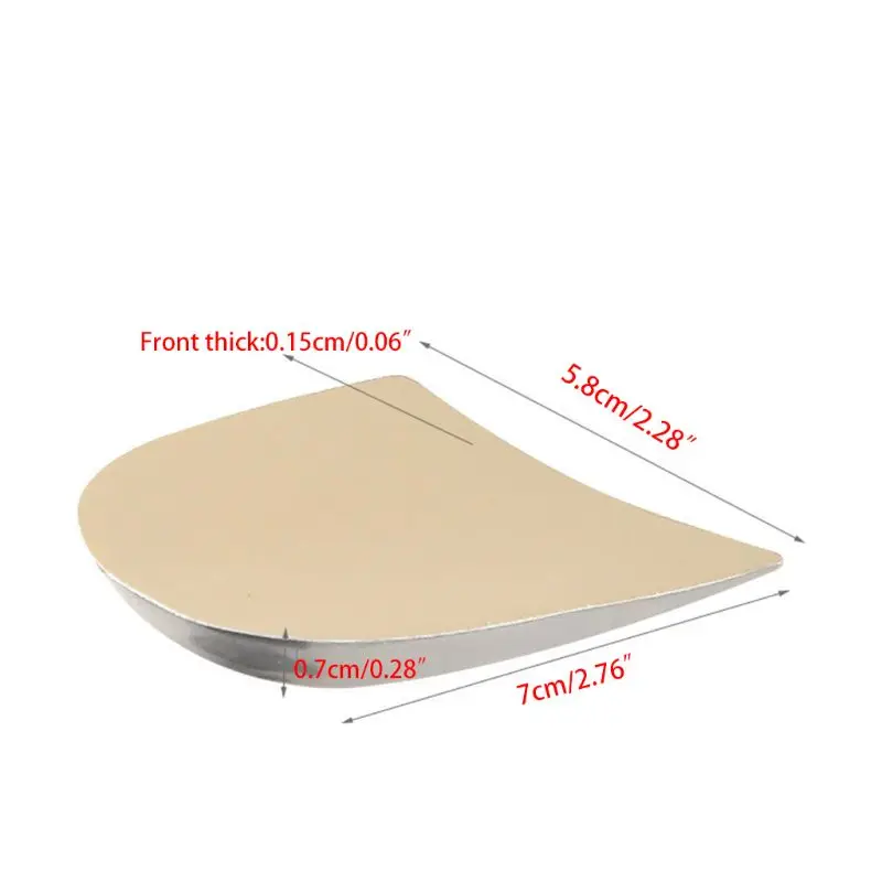 

H7JC 4 Pairs Unisex O/X Type Knock-Knee Bow Leg Correction Heel Cushion Pads Orthopedic Shoes Inserts Wedge Gel Insoles