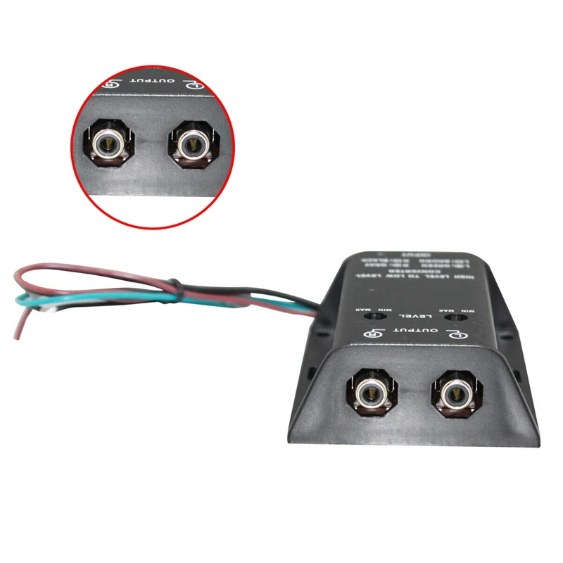 Car Audio Speaker High To Low Level Line Output Amplifier Converter Adapter Cable 2 Rca