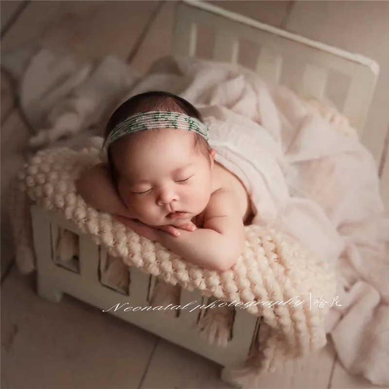 

Реквизит для фотосъемки новорожденных, деревянная Съемная винтажная кровать, аксессуары для детских фотосессий, стул