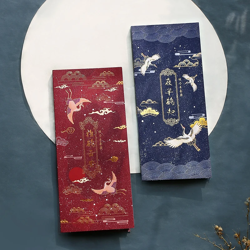 Блокнот в старинном стиле Alliance Crane золотистый липкий маленький блокнот набор