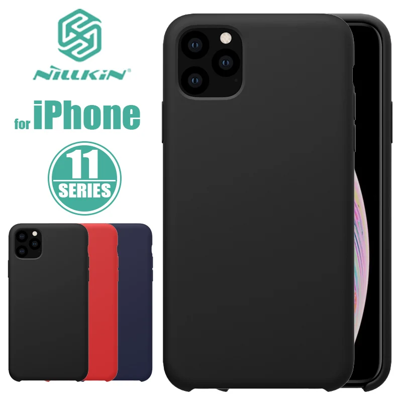 

Чехол Nillkin для iPhone 11 Pro Max, роскошный гибкий чехол из чистого силикона, задняя крышка для iPhone 11 Pro Max, мягкий сенсорный чехол для телефона
