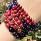 Натуральные разноцветные тигровый глаз 7 чакр, круглые бусины для изготовления ювелирных изделий, 6810 мм, бусины россыпью с отверстием для браслетов и ожерелий, сделай сам