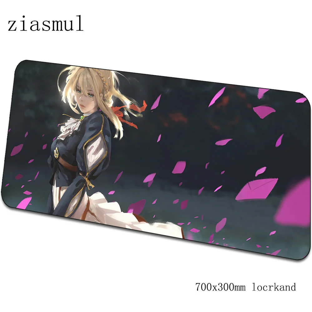 Violet evergarden коврики 700x300x3 мм Высококачественный игровой коврик для мыши большая клавиатура Коврик для мыши милый ноутбук аксессуары для геймеров коврик для мыши - Цвет: pattern 9