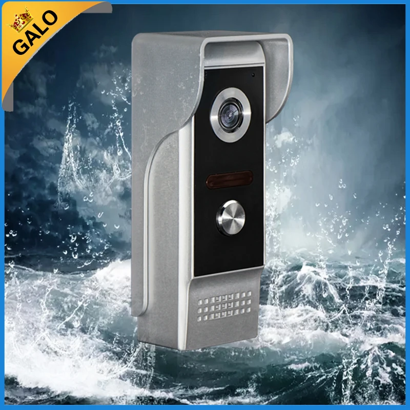 

GALO 7" Wired Night Visual Video Door Phone Doorbell Intercom System Home Security LCD Monitor Waterproof