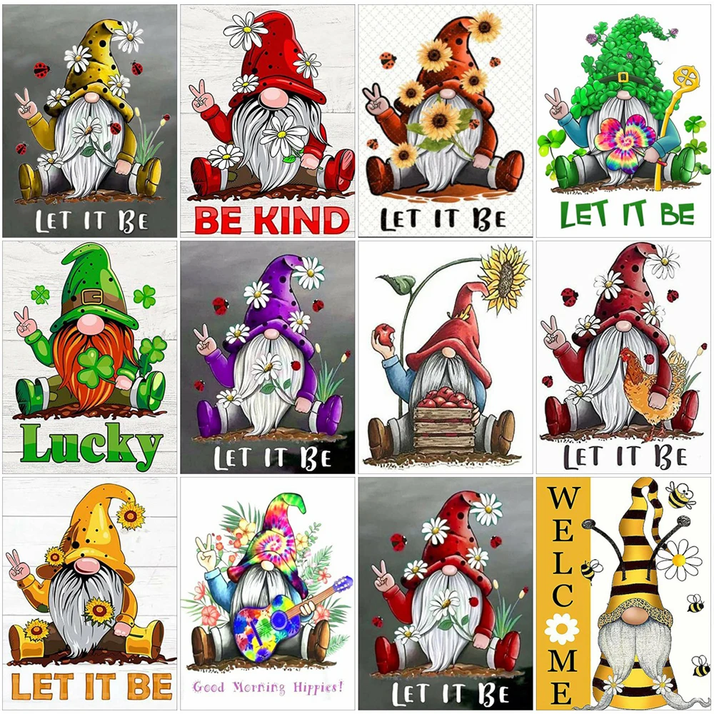 

HUACAN 5d Diamond Mosaic Christmas Cartoon Diamond Painting Santa Claus Pictures Of Rhinestones Decor For Home