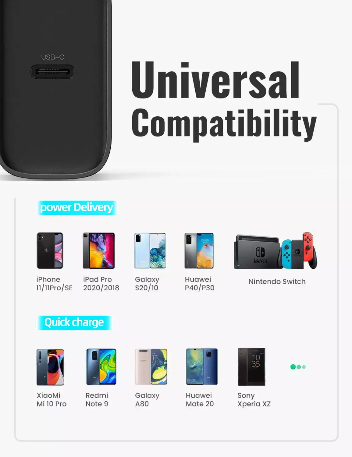 

US/EU Quick Charge 4.0 3.0 QC PD Charger 18W QC4.0 QC3.0 USB Type C Fast Charger for iPhone 12 X Xs Pro Xiaomi Phone PD Charger