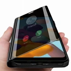Чехол-книжка для samsung galaxy a21 SM-A215U, зеркальный, с подставкой