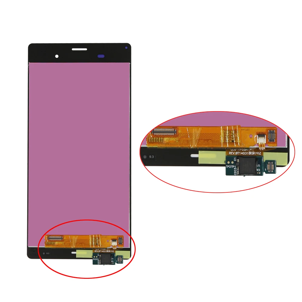 Качество AAA TELA для SONY Xperia панель Z3 D6603 D6633 D6653 L55T двойной ЖК-дисплей сенсорный экран