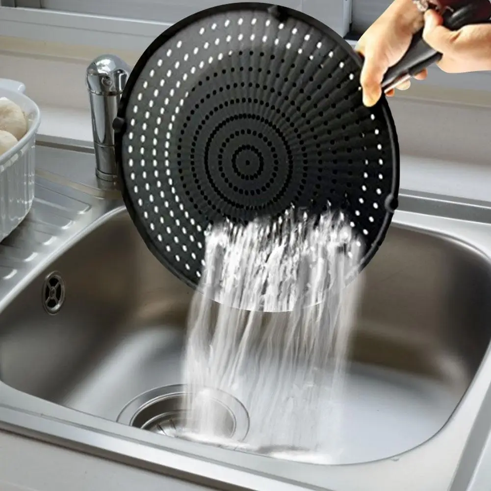 Silicone Splatter Screen Guard Nonstick Oil Grease Pan Lid for Frying Skillet Cooking #SW | Дом и сад