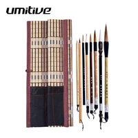 umitive 5pcsset bamboo traditional chinese calligraphy brushes set writing art painting supplies