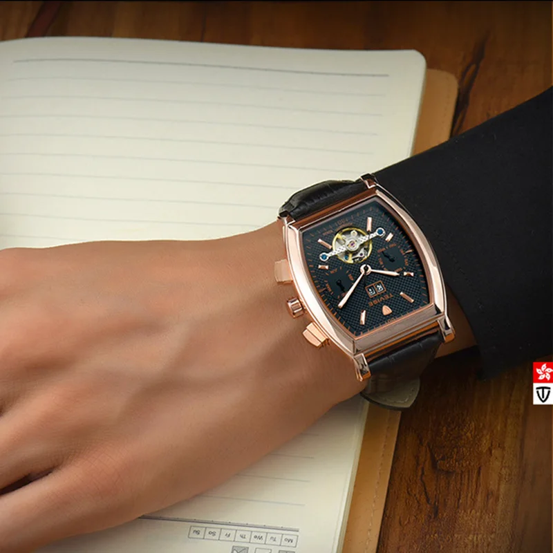 TEVISE, новинка, Мужские автоматические деловые механические часы с датой,, мужские водонепроницаемые автоматические часы, мужские часы, Роскошные мужские часы