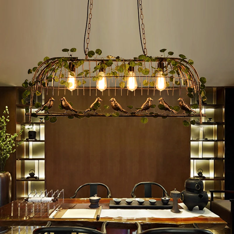 

A Bird light pendant lights Vintage iron pendant lamp for restaurant dining room bird lamp garden light livingroom decorative