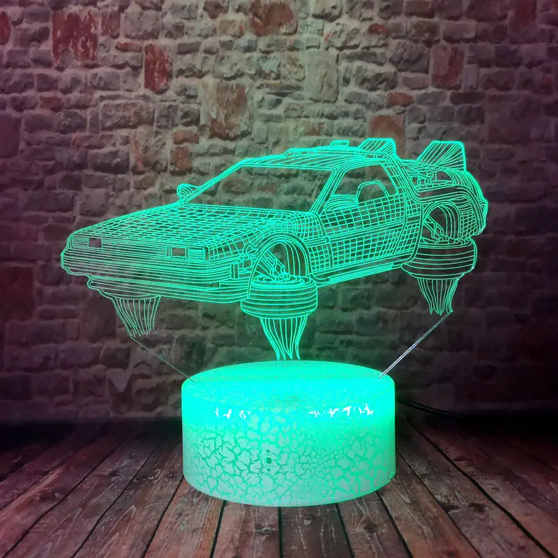 

Левитации модель автомобиля juguetes 3D Иллюзия Настольная лампа Ночной светильник светодиодный 7 цветов Изменение светильник hover Автомобили Ри...