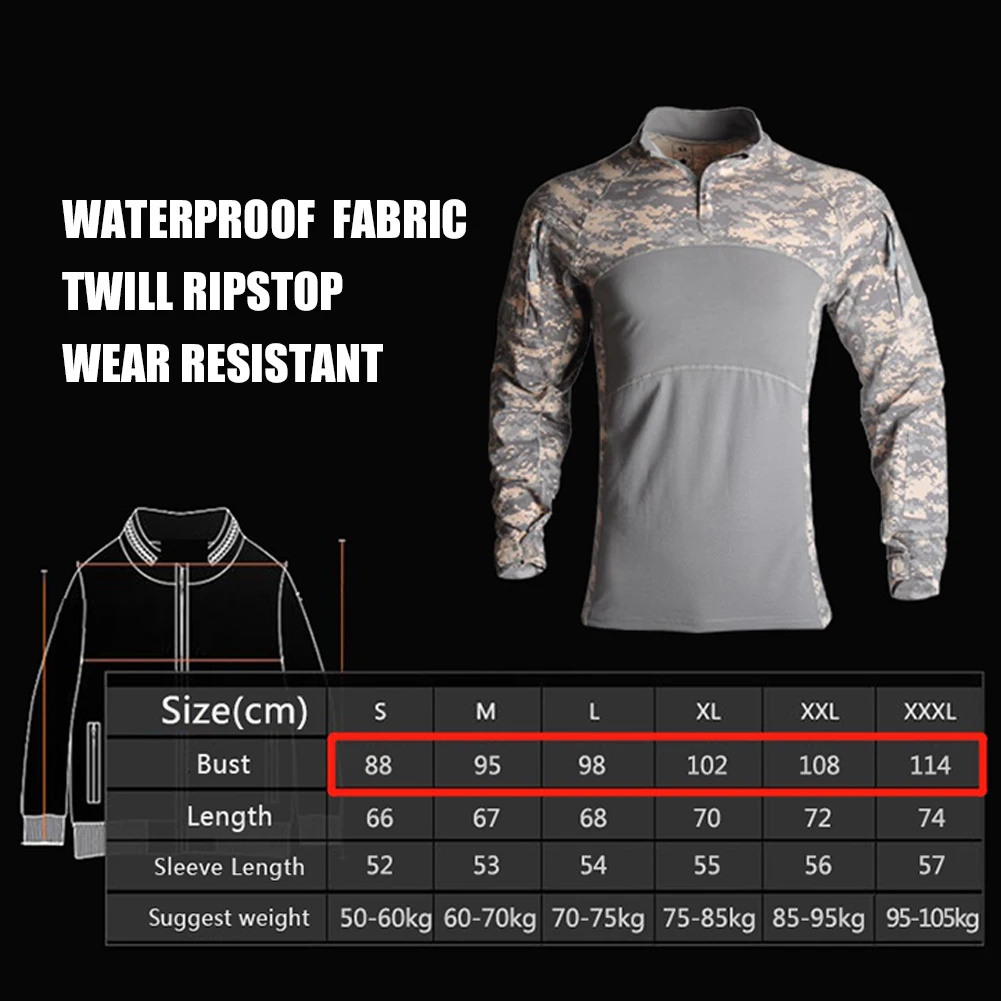 

Men's Outdoor Hunting Tactical Shirts Airsoft Combat Tee Shirts Breathable Army Military Shirt Gray Hunting T-shirt Casual Women