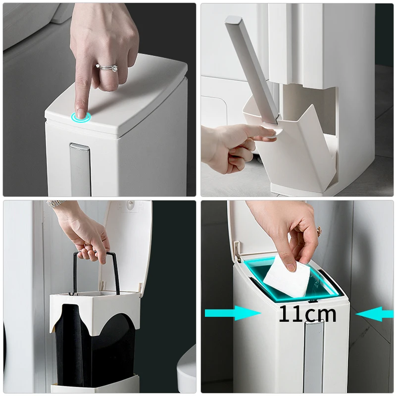 Мусорное ведро мусорный бак Пластиковый Мусорный с унитазом ванная комната