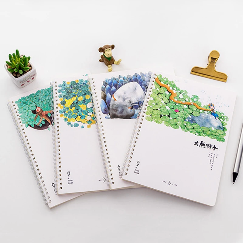 B5 небольшой свежий на кольцах креативный блокнот для студентов с 16k катушки книги