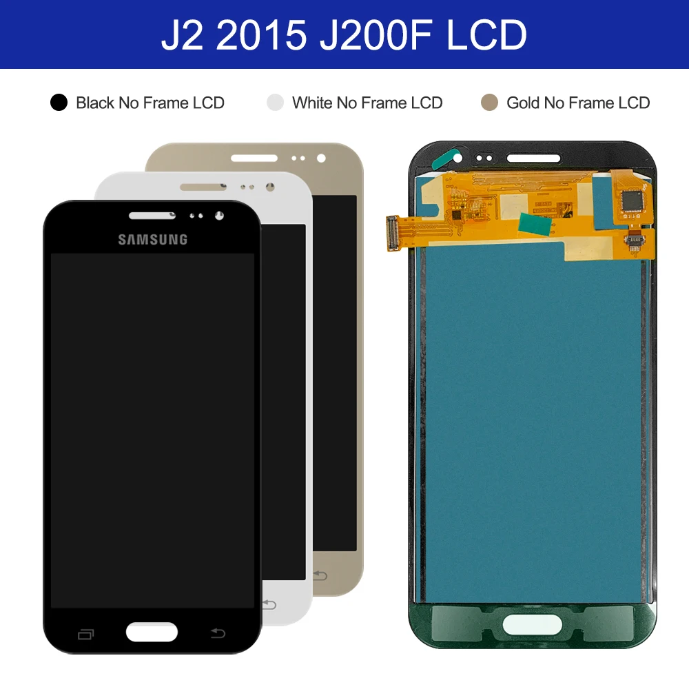 ЖК дисплей с дигитайзером сенсорного экрана для Samsung Galaxy J2 2015 J200 J200F J200Y J200H 100%