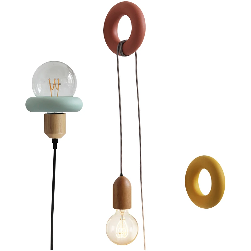 Подвесная настенная лампа для спальни в скандинавском коридоре|Комнатные