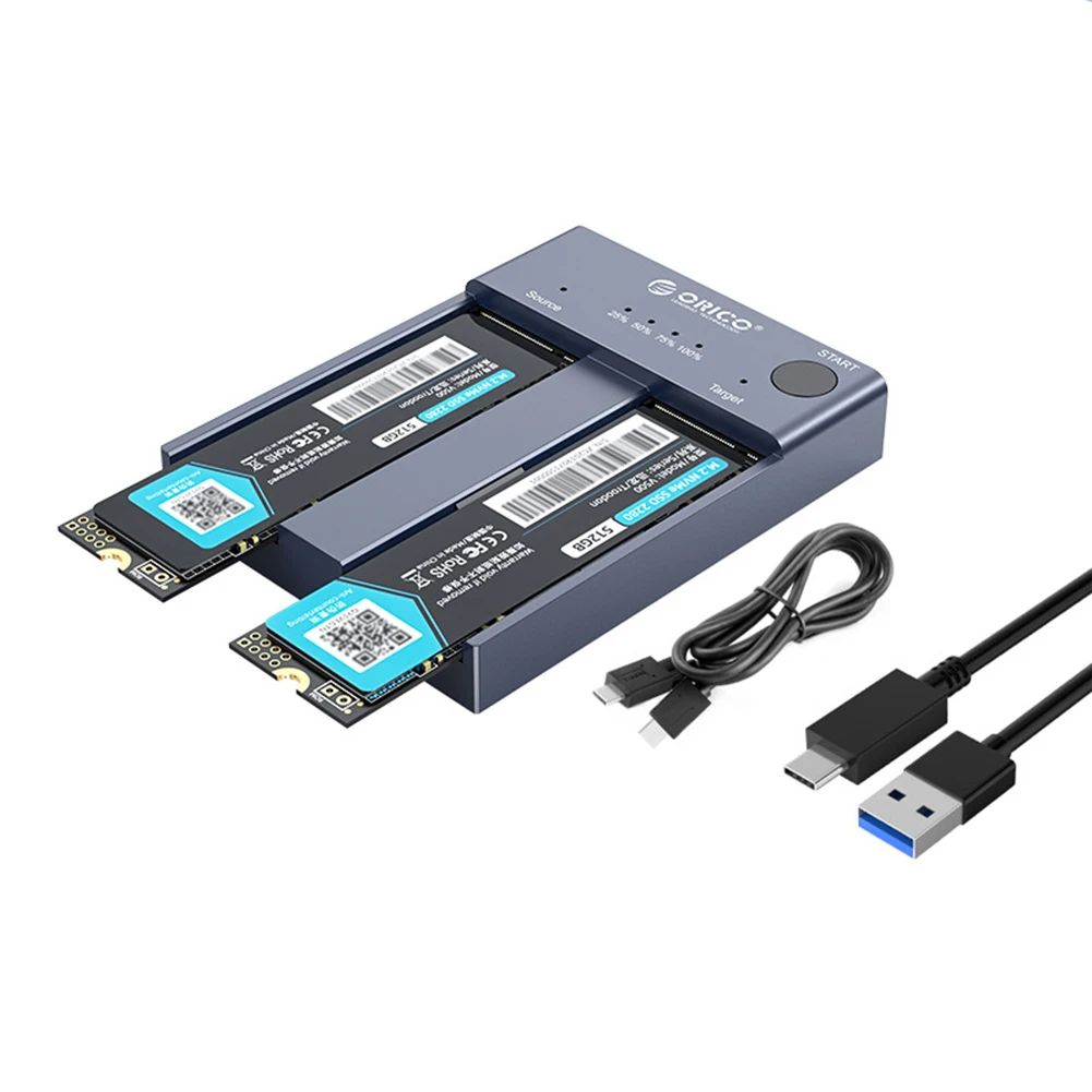 - ORICO Dual Bay M.2 NGFF NVMe SSD - M2P2-C3-C 10 / USB 3, 1 Type-C    - ssd 