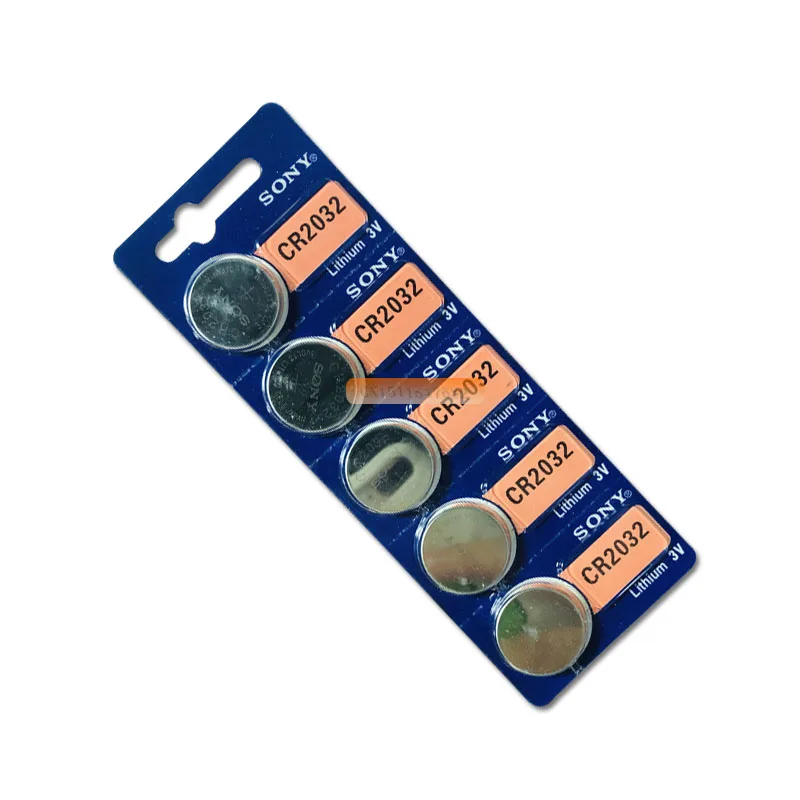 Кнопочные элементы питания SONY cr2032 оригинальные Литиевые Батарейки для часов с