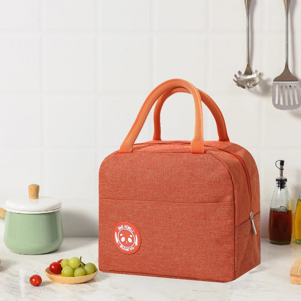 

Outdoor Picnic Simple Oxford Cloth Insulation Bags Large Capacity Portable Drink Food Cooler Bag Lunch Bento Thermal Carrier