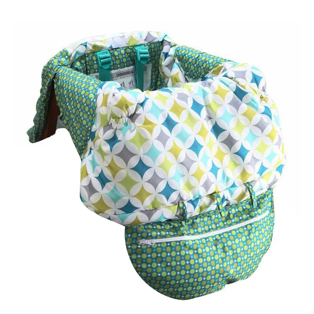 

Baby Shopping Cart Cover 2in1 Trolley Cover Supermarket Shopping Cart And Grocery Child Cushion Highchair Cover For Baby