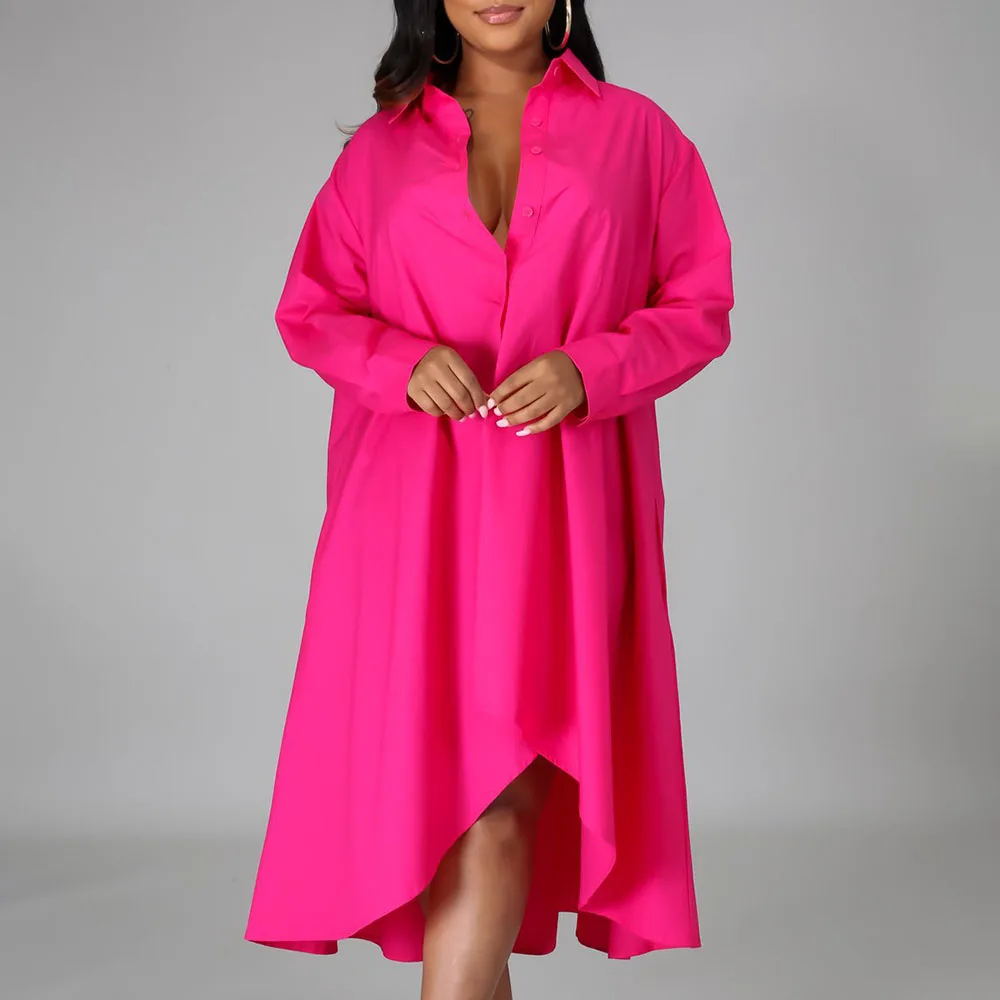 Женское платье-рубашка с длинным рукавом платье в африканском стиле на осень 2020