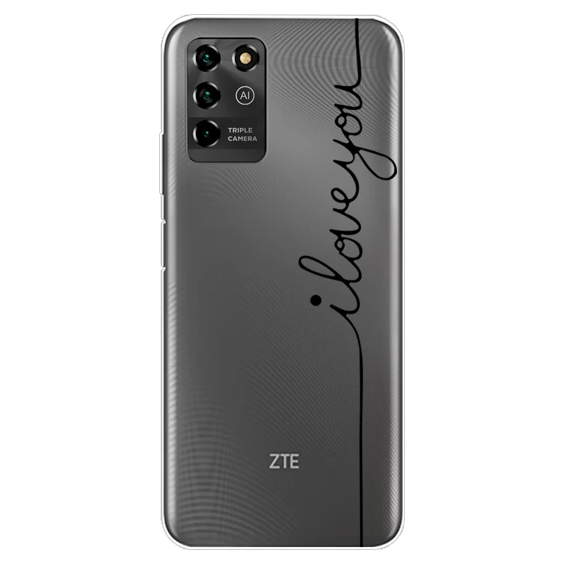 Чехол для ZTE Blade V30 Vita 8030 силиконовый мягкий мультяшный Прозрачный чехол 9030