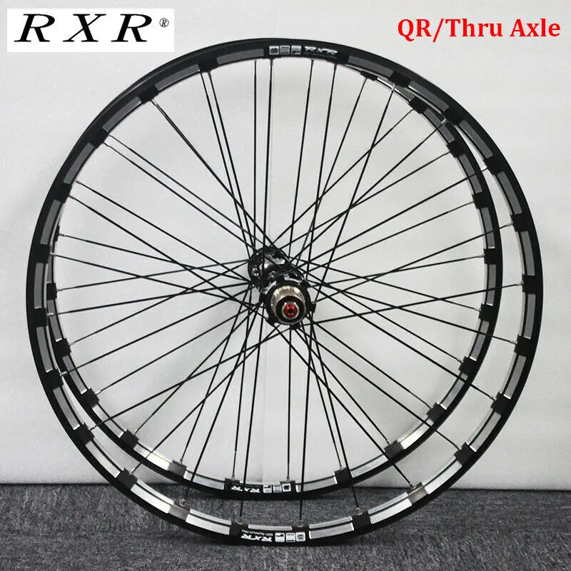 RXR карбоновая ступица MTB Колесная 26/27. 5/2" дисковый тормоз горного велосипеда 5 подшипников комплекты велосипедных колес 7-11Speed Thru Axle/QR MTB колеса