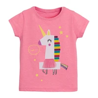 children summer baby girl boutique clothes unicorn tee tops brand cotton breathable soft cute t shirt for kids 2 7 years