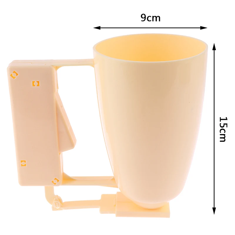 

Baking Helper Plastic Handheld Batter Dispenser Cupcake Cream Dough Funnel Meat Ball Maker for Home Kitchen