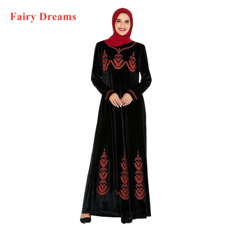 Бархат абайя Пакистан Дубай Турция Бангладеш мусульманская одежда вышивка