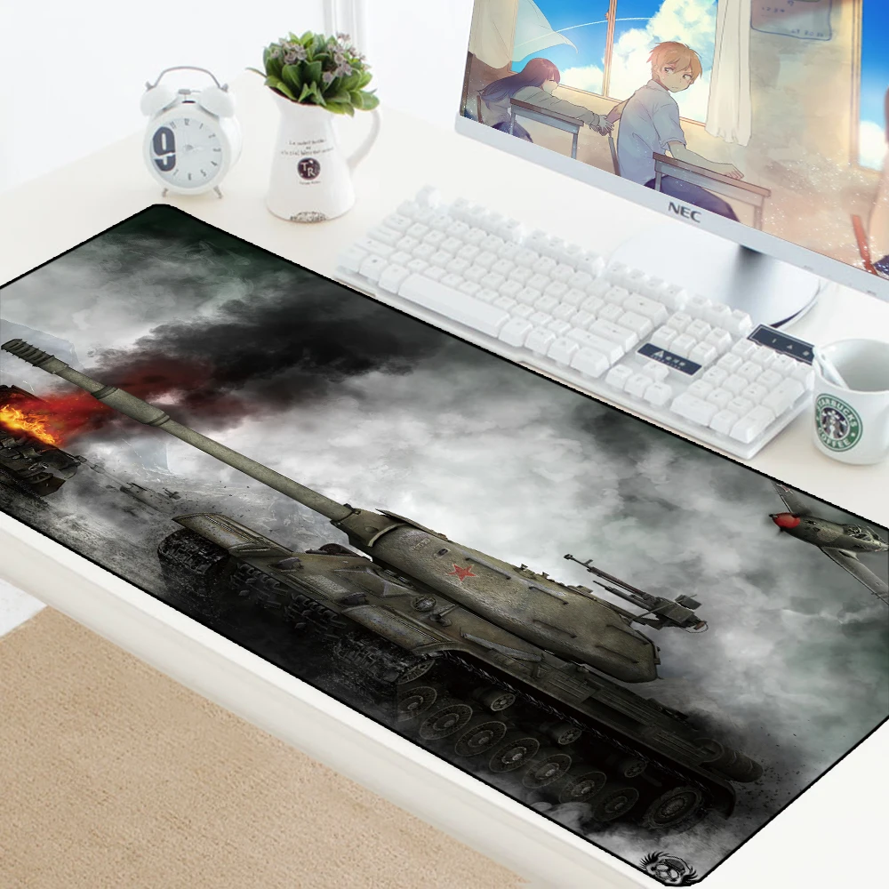 World of Tanks коврик для мыши большой Противоскользящий геймерский игровой коврик для мыши Keyborad коврик для мыши для ноутбука водонепроницаемый коврик для мыши защита стола