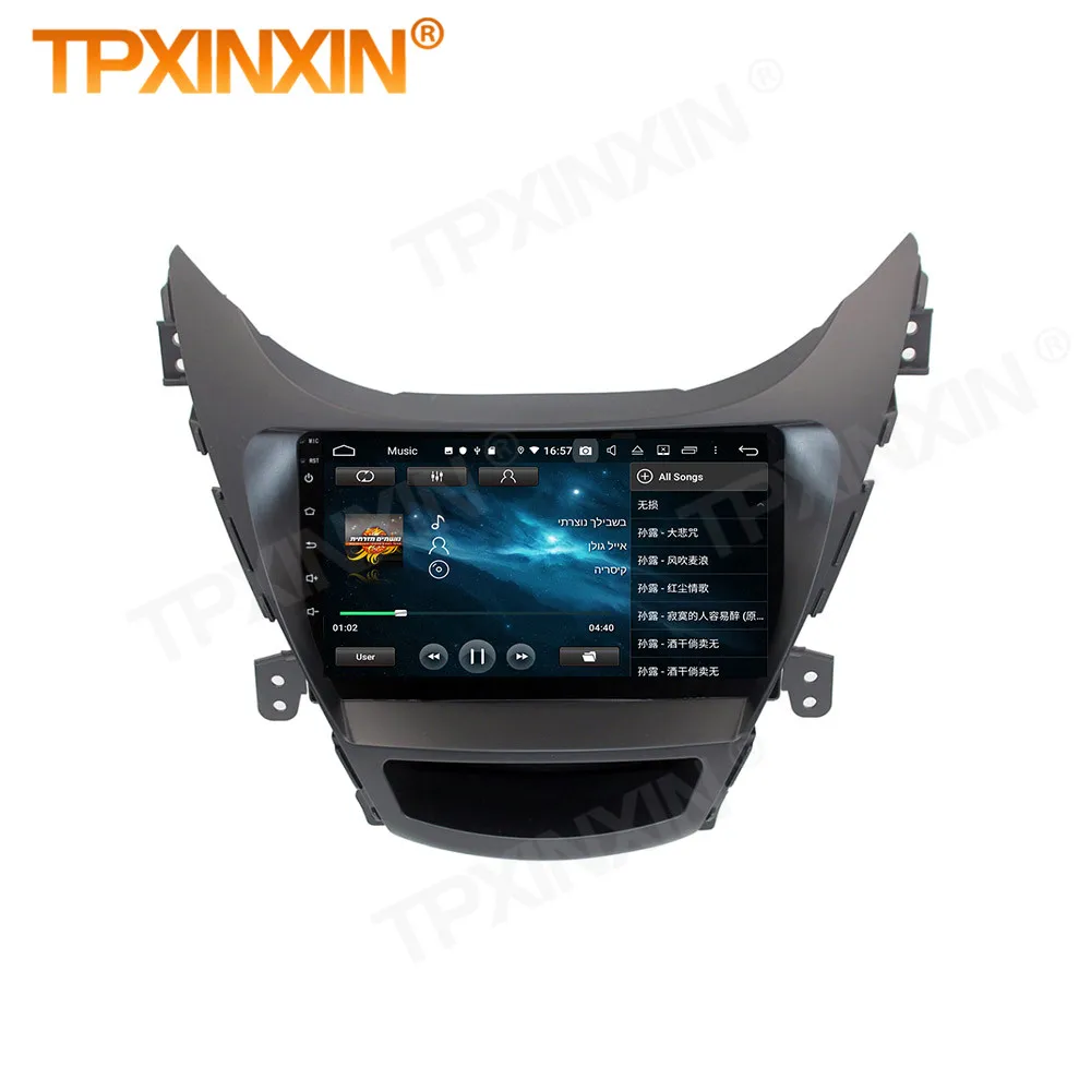 

4+128G Carplay 2 Din Android 10.0 GPS Multimedia Stereo Receiver For Hyundai Elantra 2011 2012 2013 Radio Audio Player Head Unit