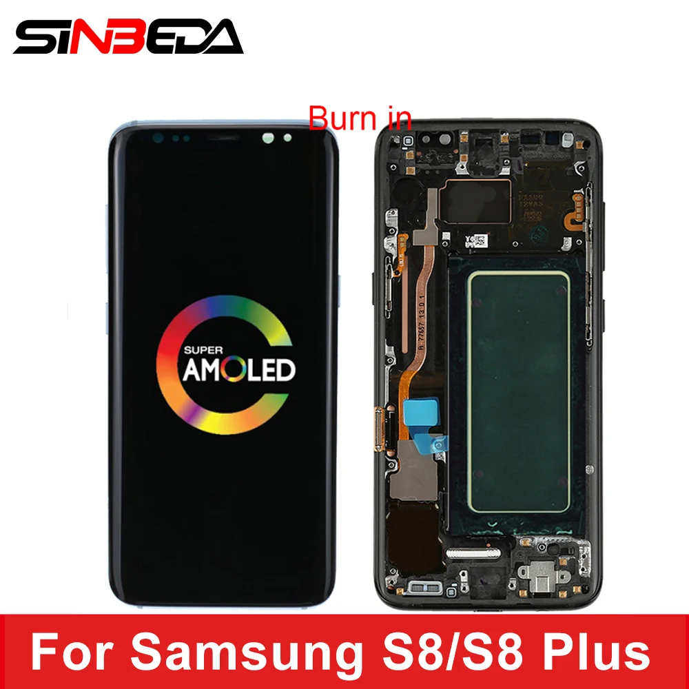 Оригинальный сенсорный ЖК экран для Samsung Galaxy S8 G950 G950F G955A G950U G955F сменный дисплей с