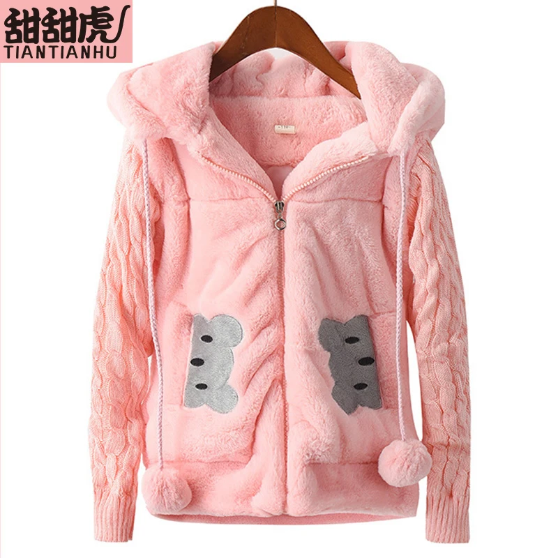 Новая зимняя одежда для маленьких девочек флисовое пальто из искусственного